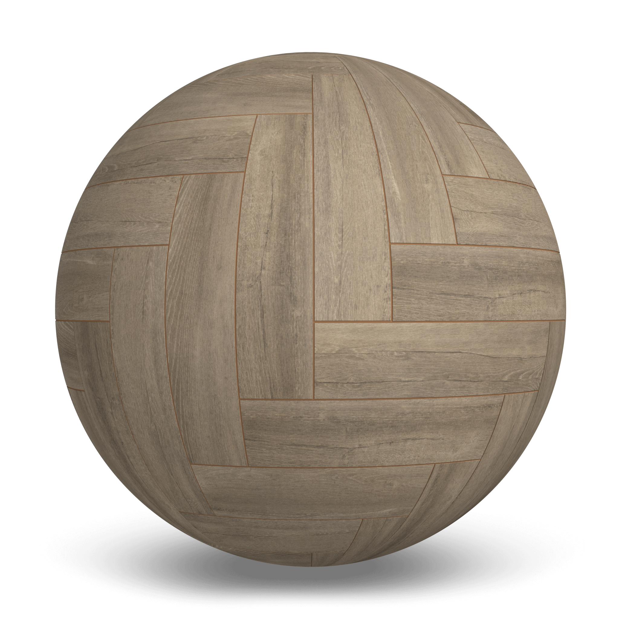 Brown Timber Heringbone